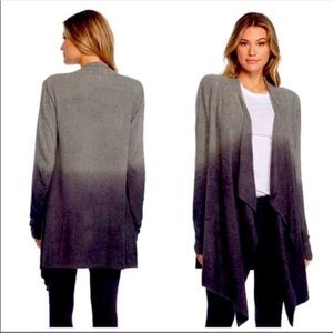 LIKE NEW!  Barefoot Dreams gray ombré sweater. Sz. S/M